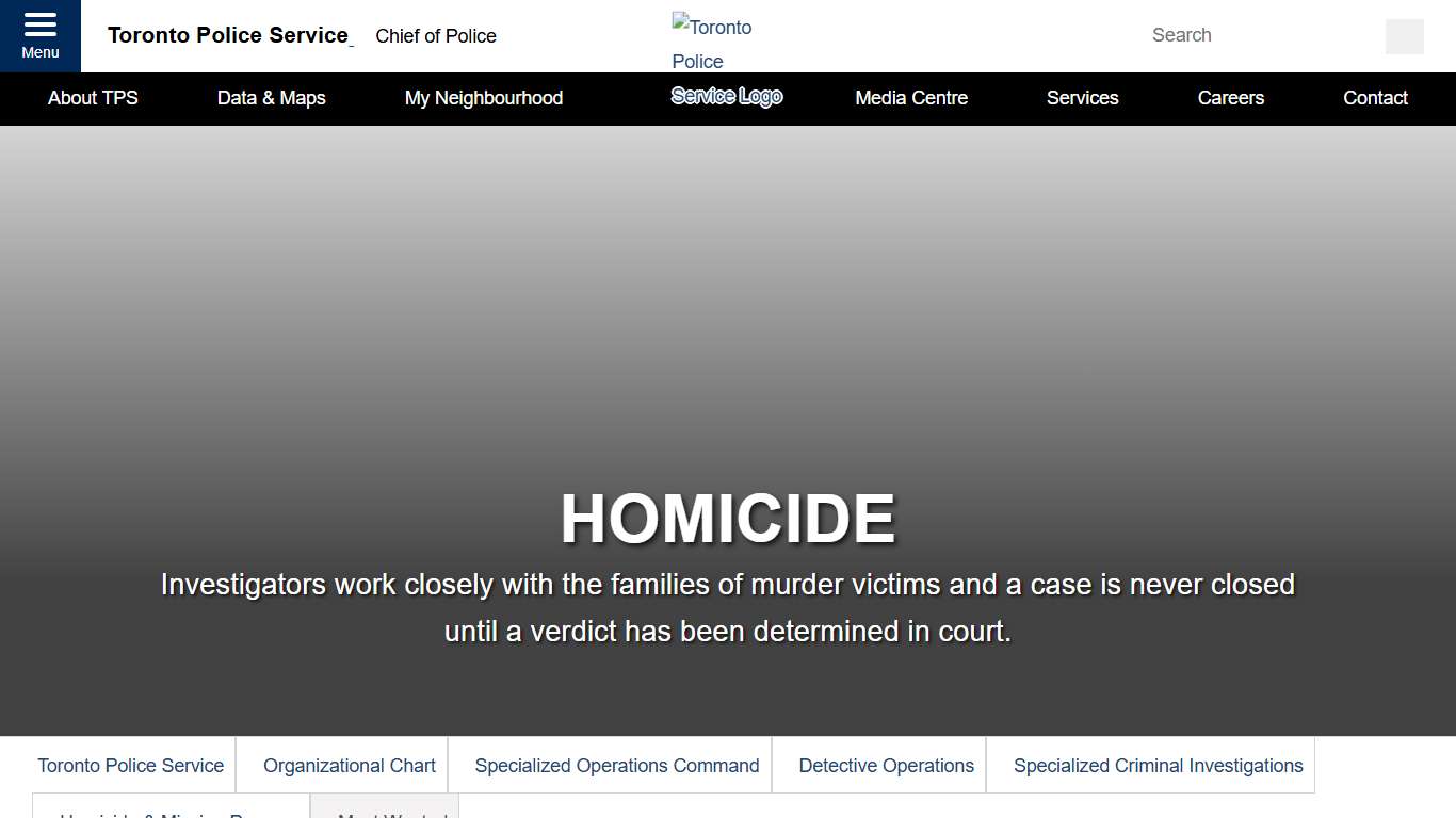 Most Wanted- Toronto Police Service